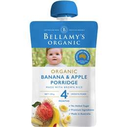 Bellamy's Organic Banana Apple Porridge 120g