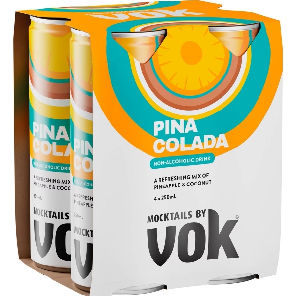 Vok Mocktails Pina Colada 4 x 250ml