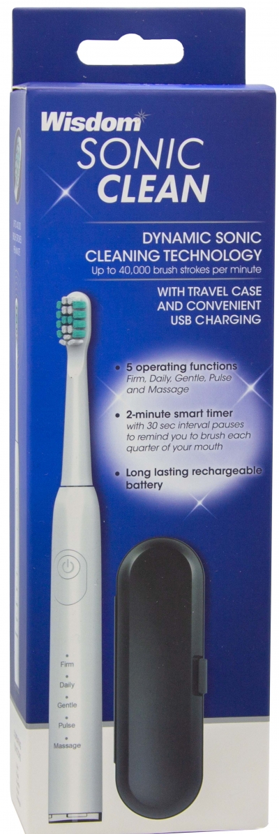 Wisdom Toothbrush Sonic Each