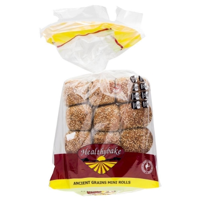 Healthybake Organic Ancient Grain Mini Rolls 12 Pack