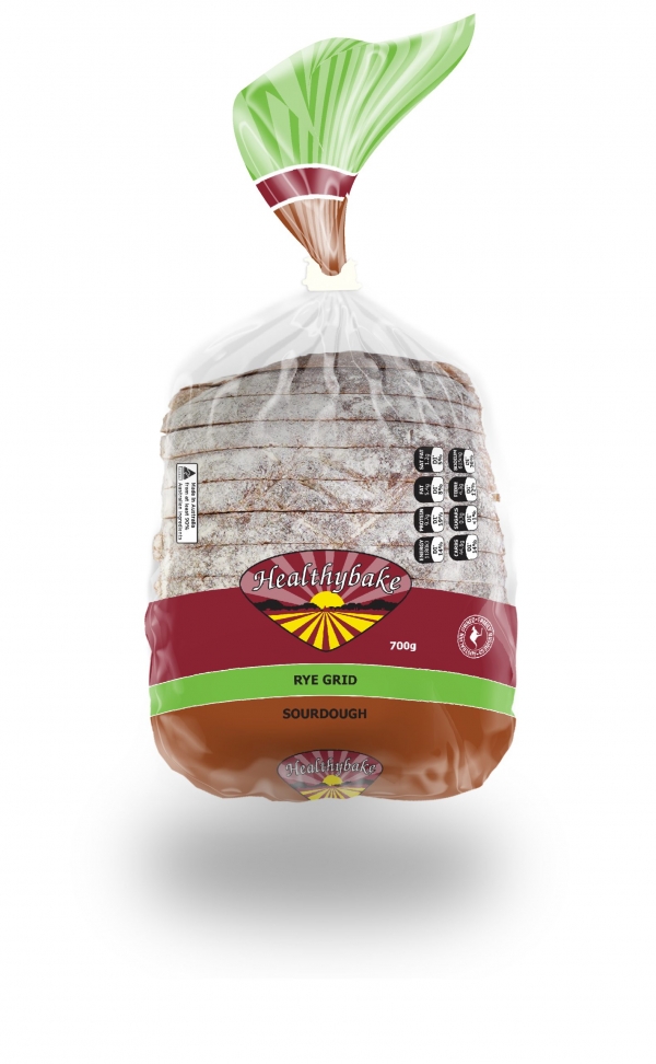 Healthybake Bread Organic Rye Grid 700g