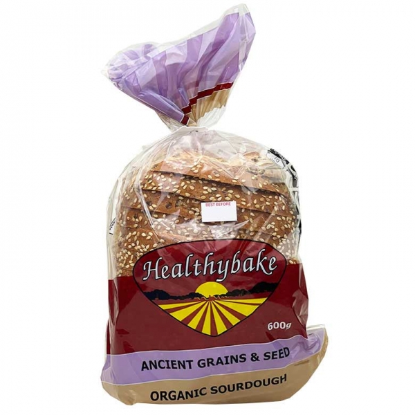 Healthybake Bread Organic Wholemeal Ancient Grain & Seed 600g