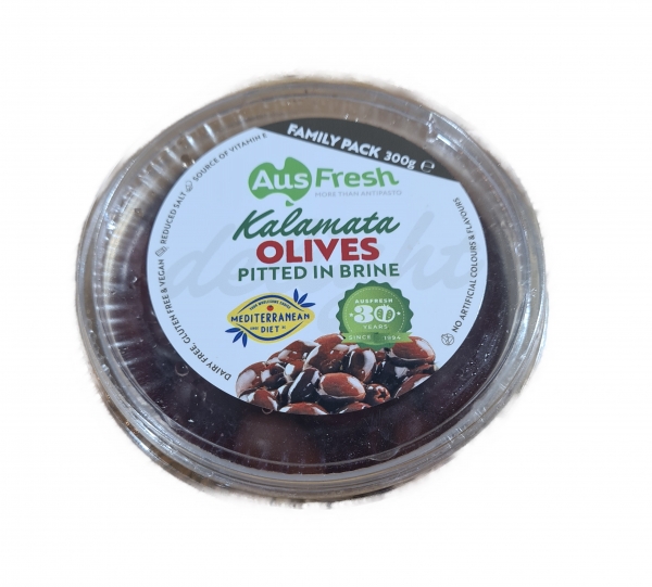 Ausfresh Olive Kalamata Pitted 300g