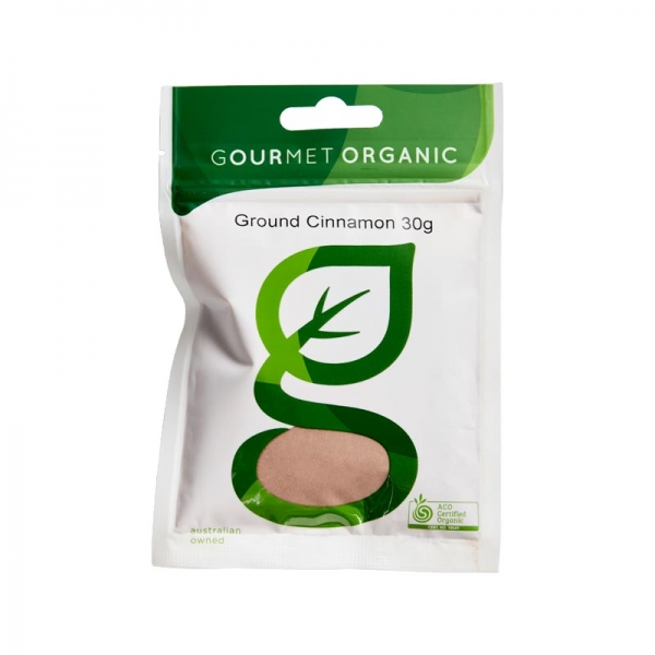 Gourmet Organic Ground Cinnamon Sachet 30g