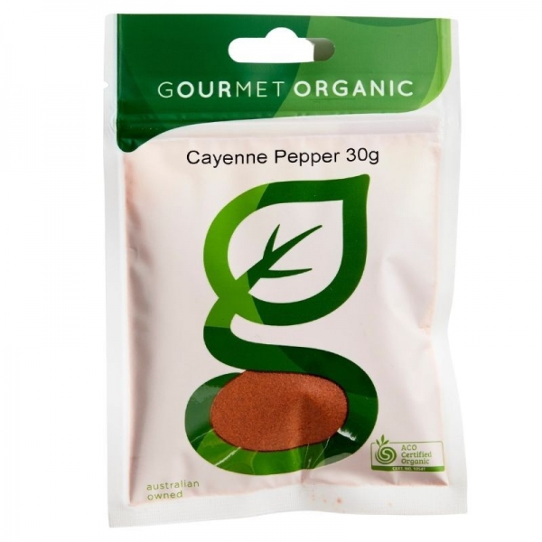 Gourmet Organic Cayenne Pepper Sachet 30g