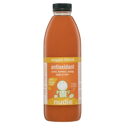 Nudie Veggie Blend Antioxidant Carrot Turmeric Orange Apple & Lime 1lt