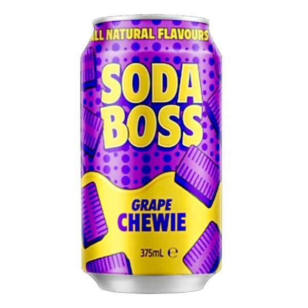 Soda Boss Grape Chewie 375ml