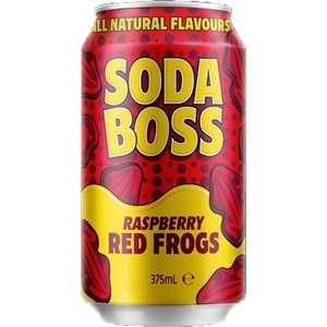 Soda Boss Raspberry Red Frogs 375ml