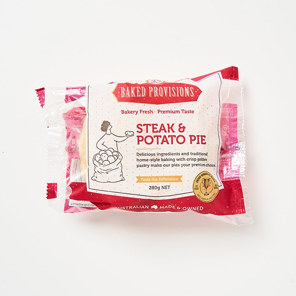 Baked Provisions Steak & Potato Pie 280g