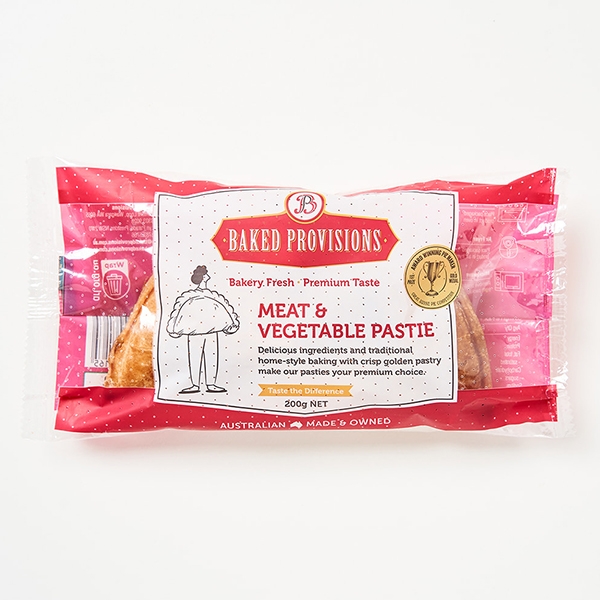 Baked Provisions Pastie Meat & Veg 200g