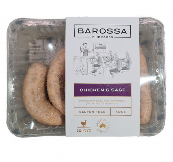 Barossa Chicken & Sage Sausages 480g