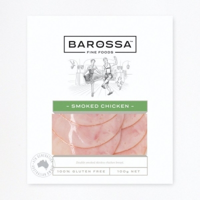 Barossa Fine Foods Smoked Chicken Breast Sliced 100g