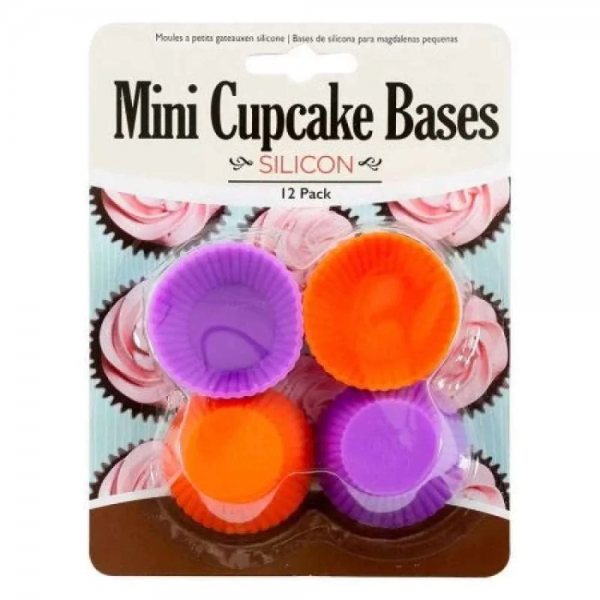 Silicon Mini Cupcake Bases 12 Pack