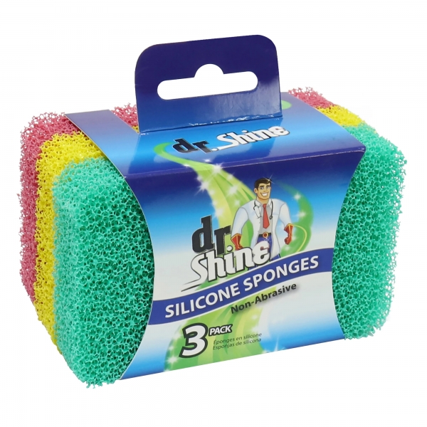 Dr Shine Silicone Sponges 3 Pack