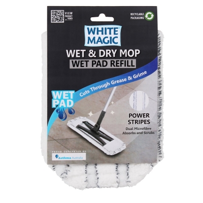 White Magic Wet & Dry Mop Wet Pad Refill