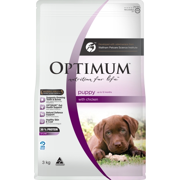 Optimum Puppy Dry Dog Food Chicken 3kg