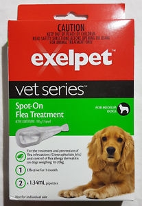 Exelpet Flea Treatment Medium Dog 2.68ml