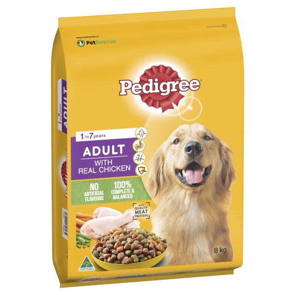 Pedigree Dry Dog Food Adult With Real Chicken 8kg