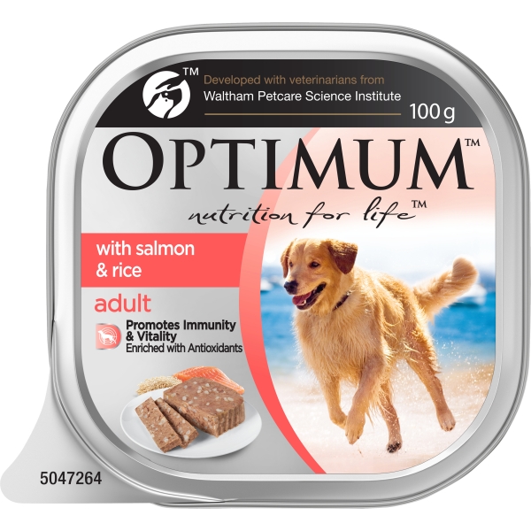 Optimum Adult Dog Food Salmon & Rice 100g