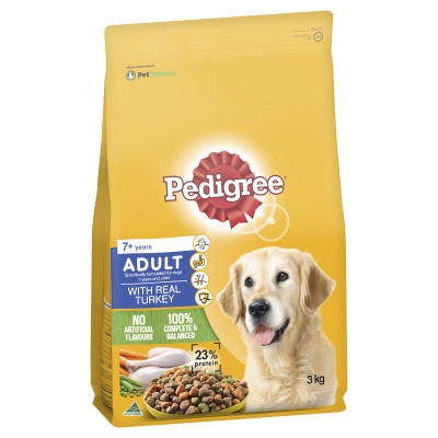 Pedigree Dry Dog Food Adult Real Turkey 3kg