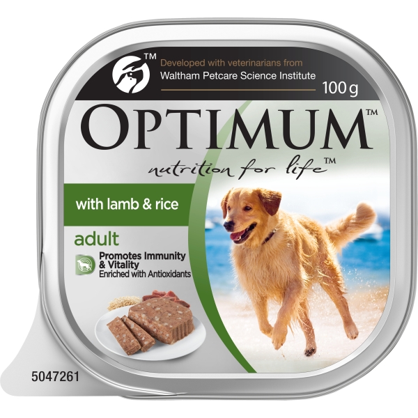 Optimum Adult Dog Food Lamb & Rice 100g