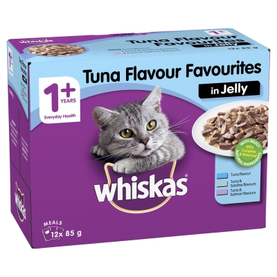 Whiskas Tuna Favourites In Jelly 12 x 85g