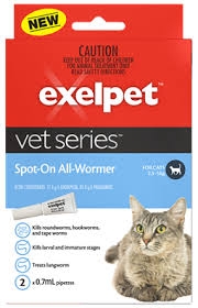 Exelpet Vet Series Spot on All Wormer Cat 0.7ml