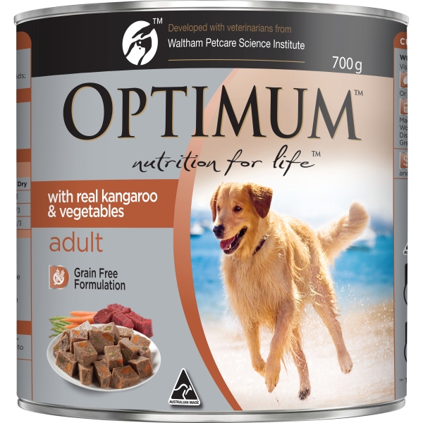 Optimum Adult Dog Food Kangaroo & Vegetables 700g