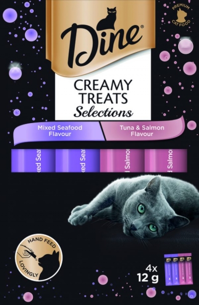 Dine Creamy Treats Seafood Selections 4 x 12g