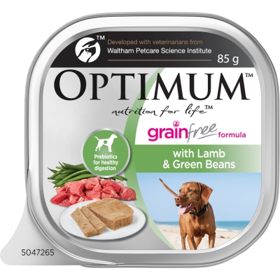 Optimum Adult Dog Food Grain Free Lamb & Green Beans 85g