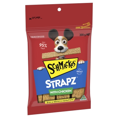 Schmackos Strapz With Chicken 200g