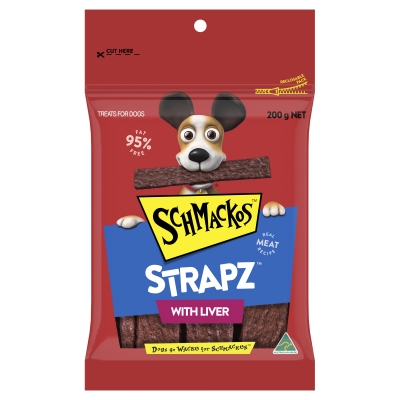 Schmackos Strapz Liver 200g