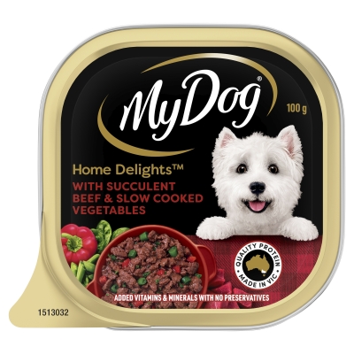 My Dog Home Delights Beef & Vegetables 100g