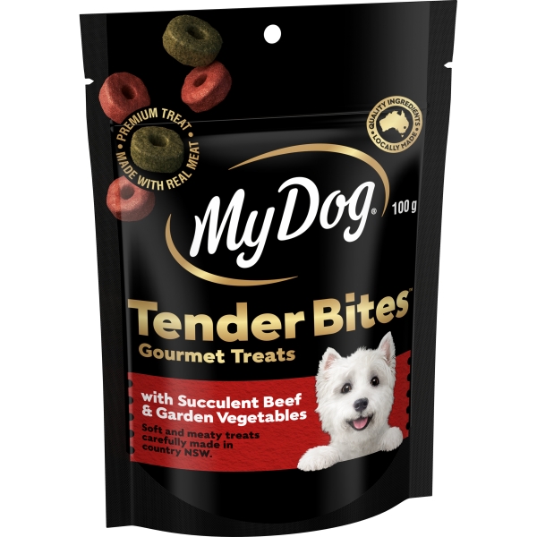 My Dog Tender Bites Treats Beef & Veg 100g