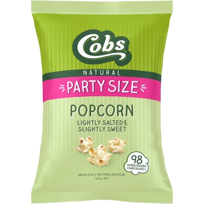 Cobs Natural Popcorn Lightly Salted & Sweet 180g