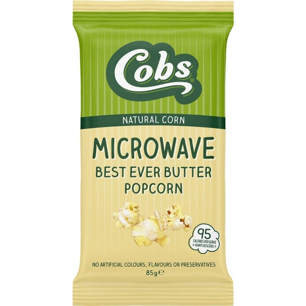 Cobs Microwave Popcorn Butter 85g