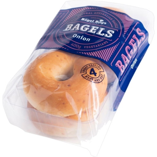 Bagel Boys Onion Bagels 4 Pack 400g