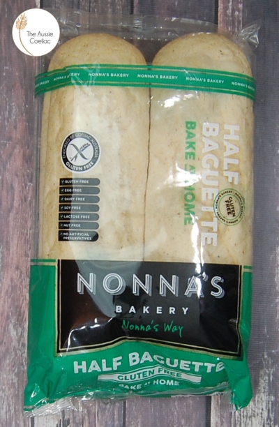 Nonna's Half Baguette Gluten Free 2 Pack 200g