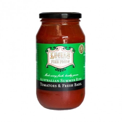 Lucia's Tomato & Fresh Basil Sauce 500g