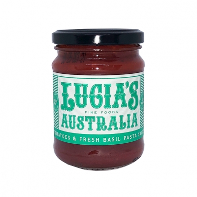 Lucia's Tomatoes & Fresh Basil Sauce 250g