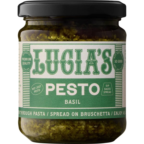 Lucia's Basil Pesto 190g