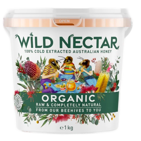 Wild Nectar Organic Honey Pail 1kg