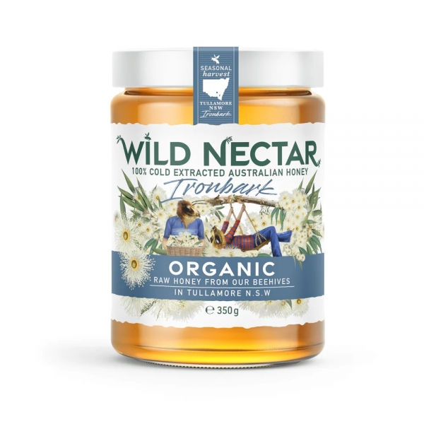 Wild Nectar Organic Australian Honey Ironbank 350g