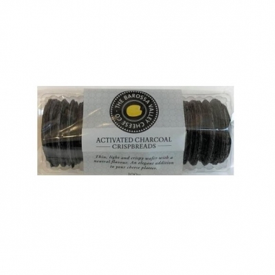 The Barossa Valley Cheese Co Activated Charcoal Crispbreads 100g