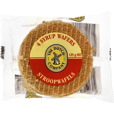 The Dutch Company Syrup Wafers 4 Pack 125g