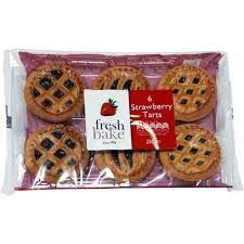 Fresh Bake Strawberry Lattice Rounds 6 Pack 255g