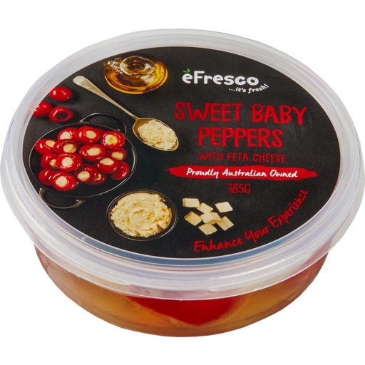 E Fresco Sweet Baby Peppers & Feta 180g