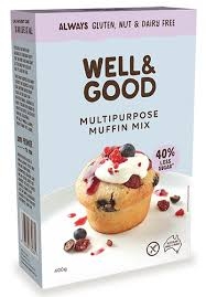 Well & Good Muffin Mix Gluten Free 400g