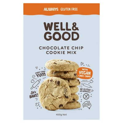 Well & Good Choc Chip Cookie Mix 400g