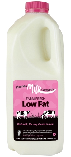 Fleurieu Milk Co Farm Fresh Low Fat Milk 2lt